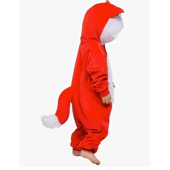 Halloween Baby Fox Costume Cosplay, For A Fox Toddler Jumpsuit, Button Hooded... - Picture 4 of 8